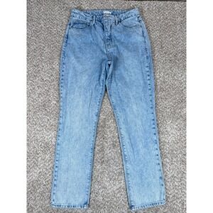Good American Straight Leg Jeans in Light Blue Wash
